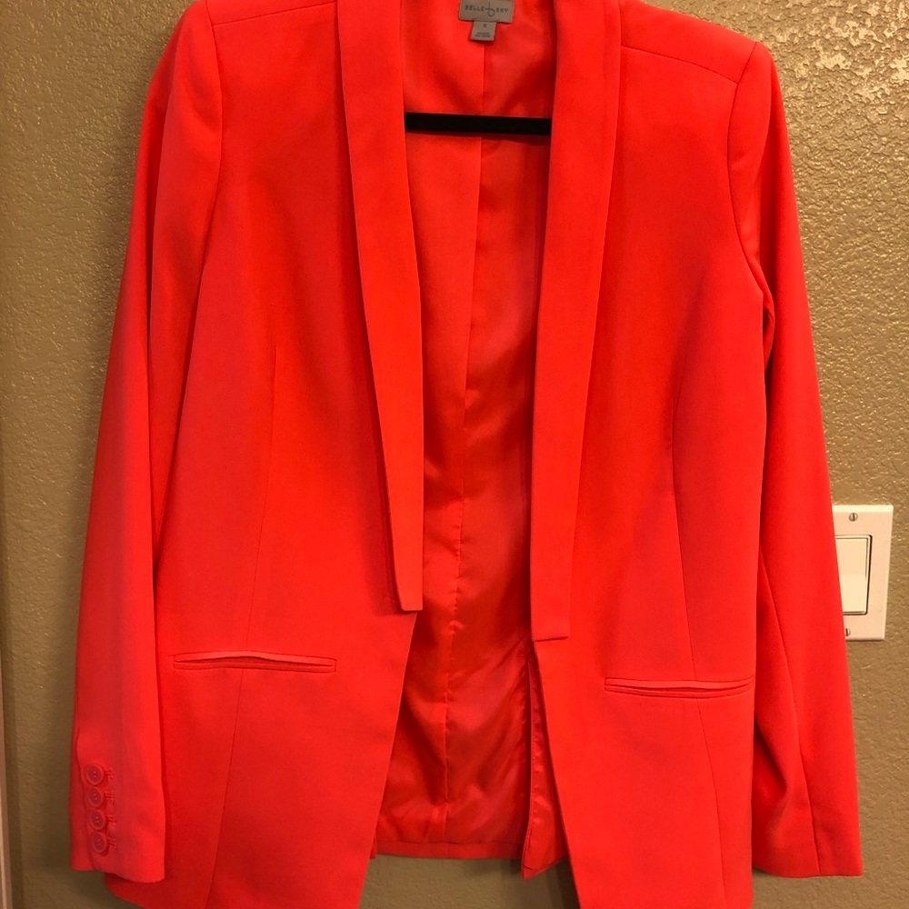 Neon Coral blazer